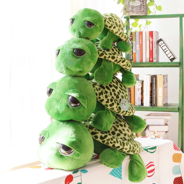 2019 Cartoon Plush Toys Green Giant Eyed Turtle Stuffed Animal