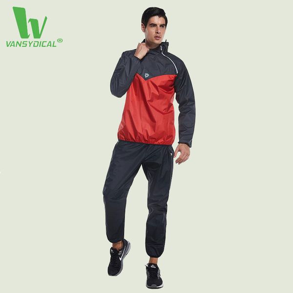 

wholesale-vansydical warm sport suit men sportswear windproof gym track suits 2017 tracksuit running sets jogging homme survetement, Black;blue