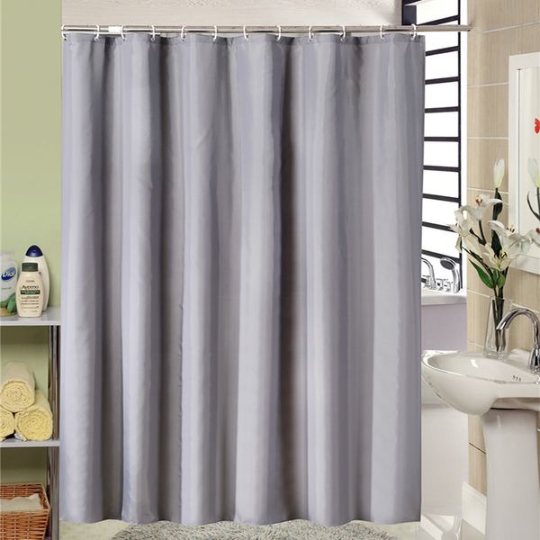 Acheter Doublure En Tissu De Style Européen Moderne Avec Rideau De Douche De Salle De Bain Gris Avec 12 Crochets 71x71 Pouces Rideau De Bain