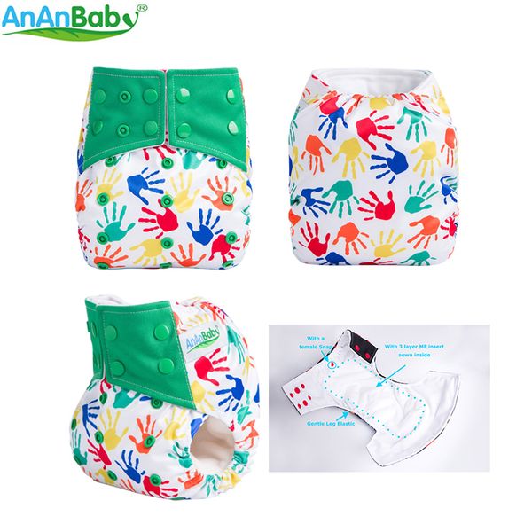 

ananbaby all in one baby pocket diaper waterproof cloth diaper 2018