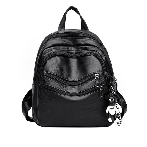 

fashion preppy style women backpacks bag pu leather women bag casual simple large capacity young students