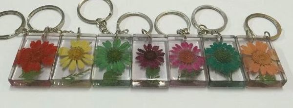 

yqtdmy 12 pcs handmade fashion sunflower style chic keychain new, Slivery;golden