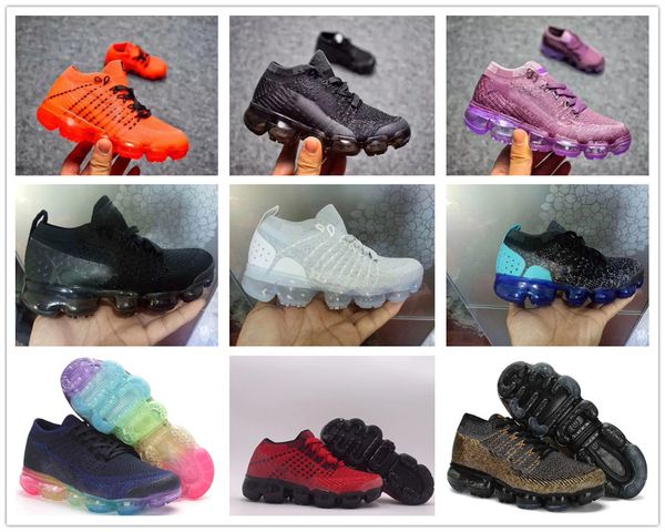 

nike air max airmax vm 2018 Вапормакс Детская обувь Skate Мальчики и девочки Повседневная обувь 10 цветов Детская обувь Kid Sneakers Eur 28-35