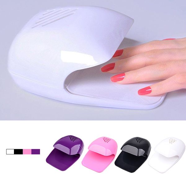

manicure tools mini portable nail polish dryer fan nail art drying polish blow dryer pink cooler, Silver