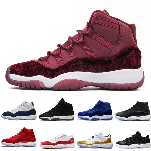 

11 men basketball shoes gym red midnight navy win like 82 96 bred 72-10 space jam 45 gs prm velvet heiress wine blue purple black stingray, White;red