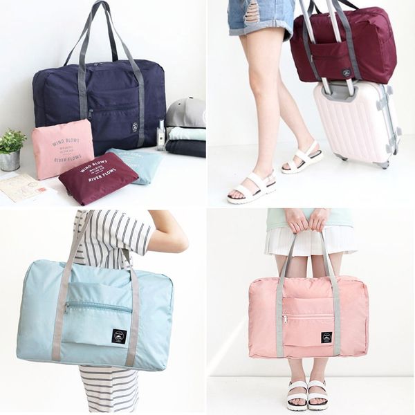 

travel bags luggage foldable travel weekend nylon big duffle bag set weekender for women and men bolsa de viaje reisetasche