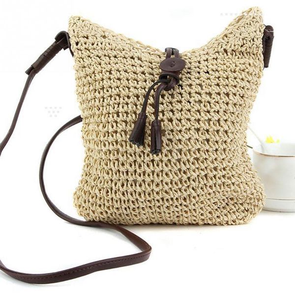 Paja Playa Compre Pequeño De 2019 Mujer 2018 Trenzado Bolso Verano U6zY6q