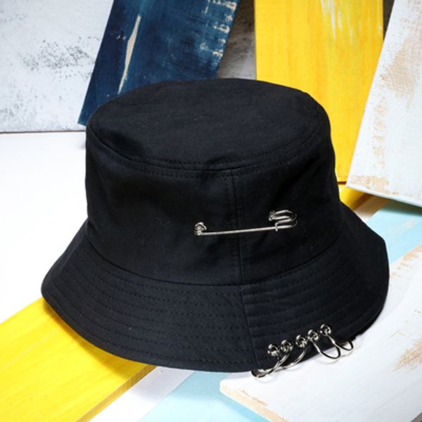 

outdoor accs beach sun women ring bucket hats men's hip hop bucket caps fisherman hat gorro panama pescador outdoor caps, Black;white