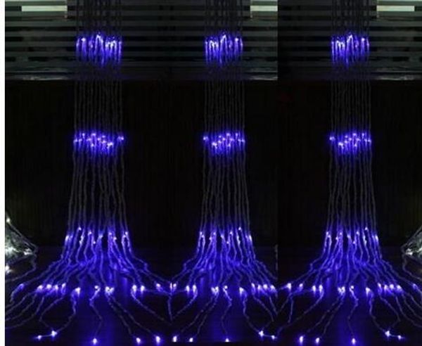 

led waterfall string curtain light 3m *3m 336 leds water flow christmas wedding party holiday decoration fairy string lights