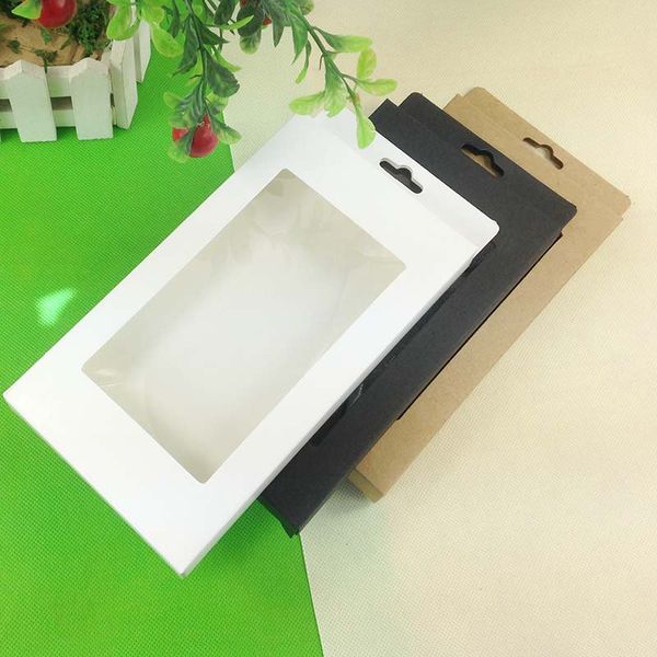 

100pcsuniversal mobile phone case package paper kraft brown retail packaging box for iphone4 5 6 samsung s4 s5 note3 cell phone