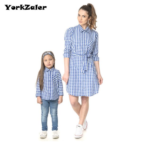 

YorkZaler Семьи Соответствия Одежда Мать Дочь Одежда Отец Сын Наряды Мама Весна Осень