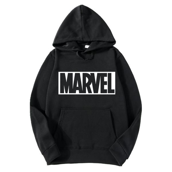 

Men Clothing MARVEL Letters Printed Casual Hoodie Men Pullovers Hooded Tops Long Sleeve Sweatshirts Free Shipping