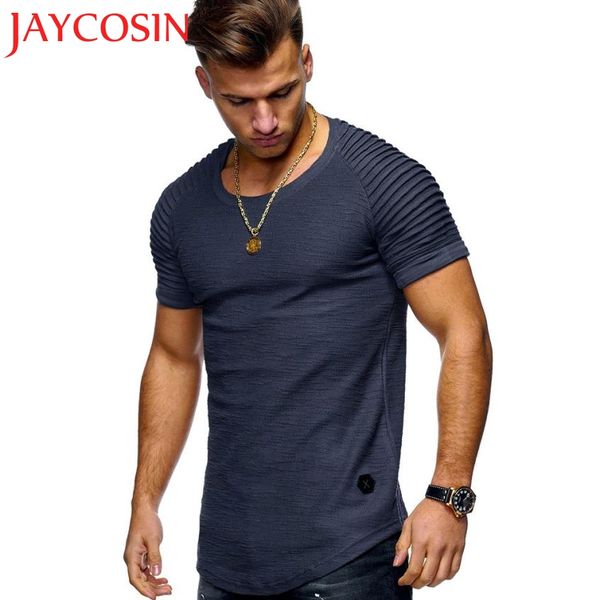 

men tee slim fit o neck short sleeve muscle cotton casual shirts 0705, White;black