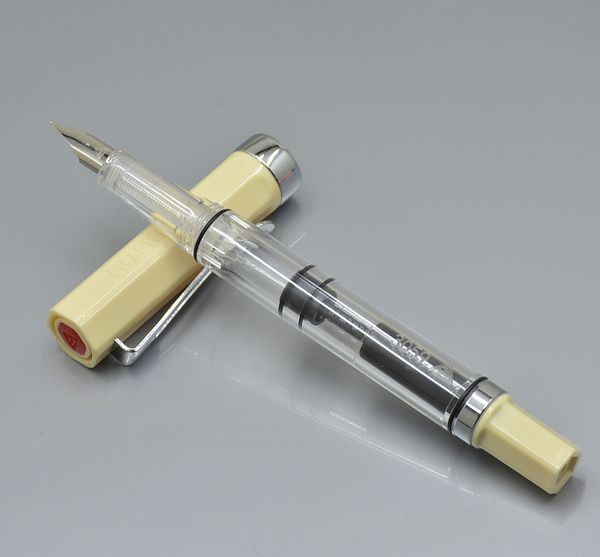 

lanbitou fashion transparent piston fountain pen students office stationery 0.38mm-0.5mm nib writing ink pens gift