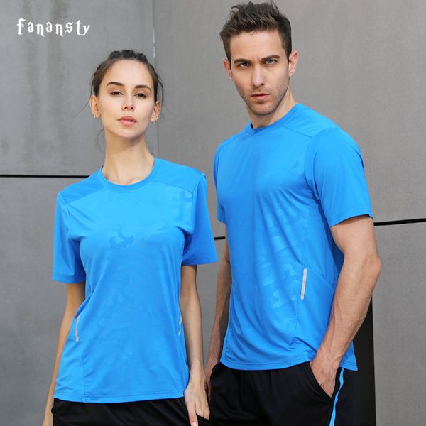 

women men's quick dry sport t shirt light weight soft climbing t-shirt basketball outdoor sport running t shirt gym fitness, Black;blue