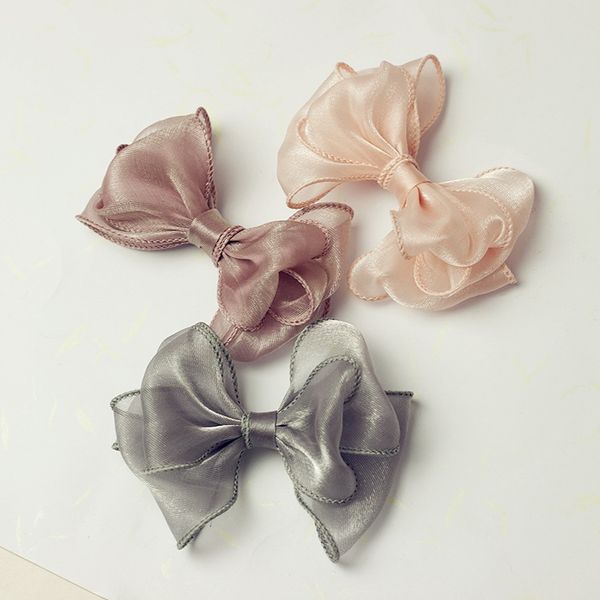 

ручная работа девочка для волос луки лента gorgain новорожденные девочки узел для волос головные уборы аксессуары головные уборы для девочек, Gray