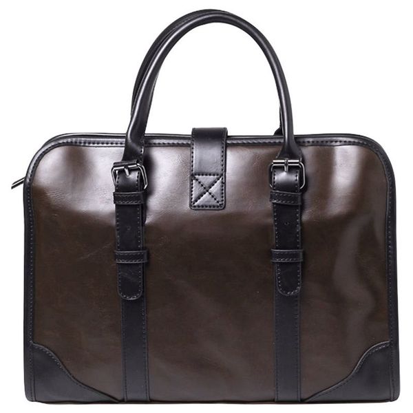 

texu men's leather pu business handbag satchel shoulder messenger bag bag briefcase