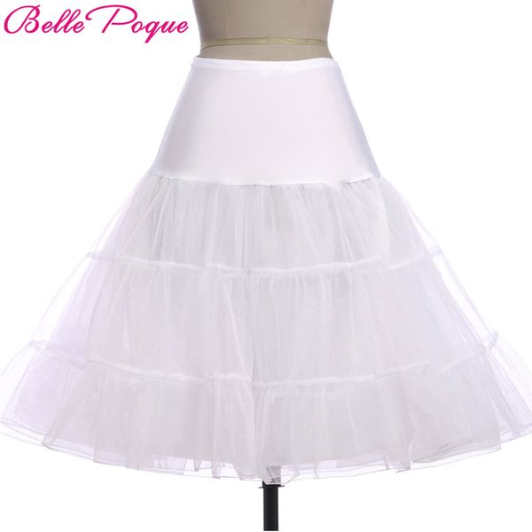 

wholesale-white skater skirt ployester ruffle tutu petticoat skirts ball gown crinoline vintage rockabilly swing underskirt skirts 2017, Black