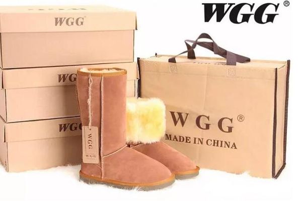 

sell 2018 wgg australia women's classic tall boots womens boots boot snow warm and comfortable winter leather boots, Black