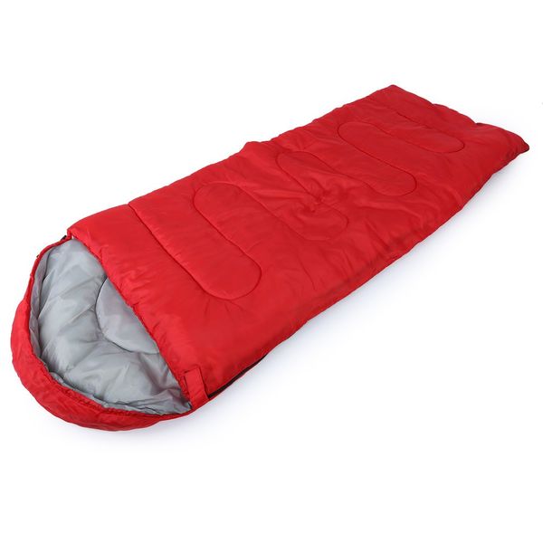 

new brand 3 colors sleeping bag for outdoor camping travel professional envelope water resistance hooded cotton sleeping bag