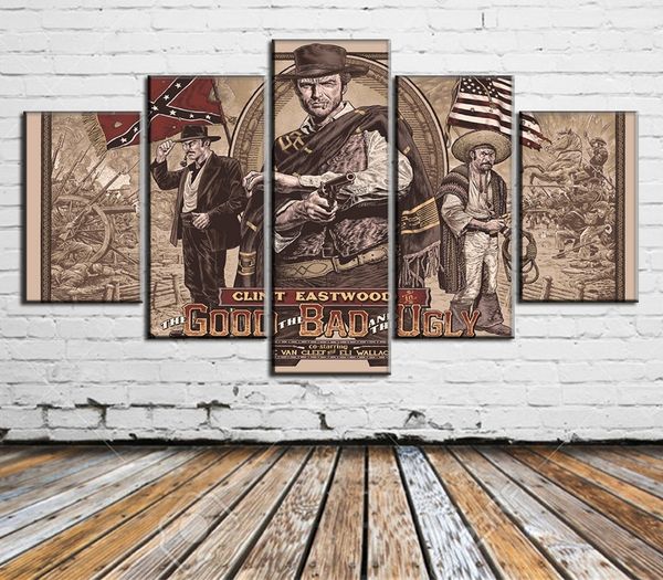 

Clint ea twood la bueno 5 piece home decor hd printed modern art painting on canva unframed framed