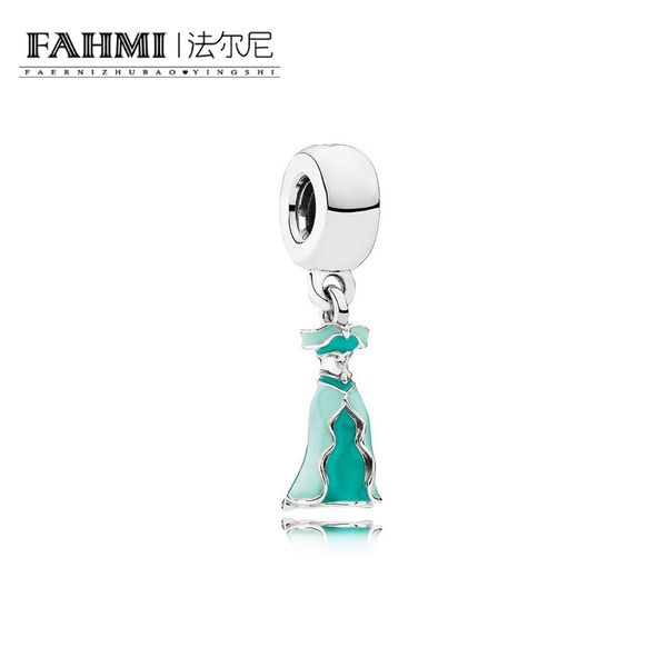 

fahmi 100% 925 sterling silver 1:1 original 791791enmx authentic temperament fashion glamour retro pendant wedding women jewelry, Black