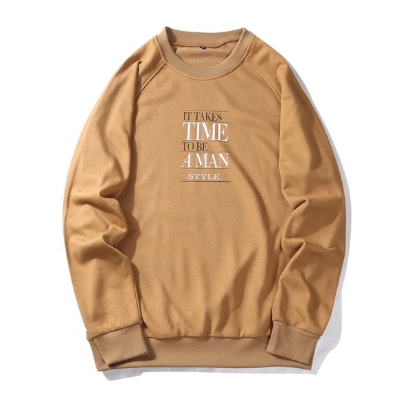 

daiken brands spring new college streetwear thin sporting male fashion casual autumn sweatshirt, Black