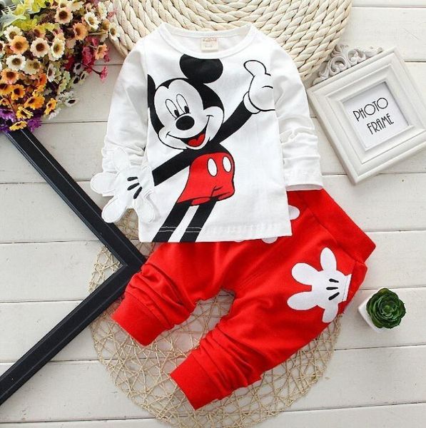 

New Autumn Children Clothing Boys Sets Tracksuit Baby Girls Clothes Casual Cartoon Cotton Sprot Suit Costume For Kids