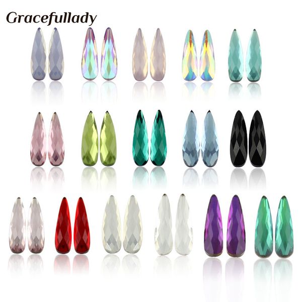 

nail art rhinestones 20pcs/pack flat shapes elongated teardrop rectangle glass flame colorful stones for 3d nails decoration, Silver;gold