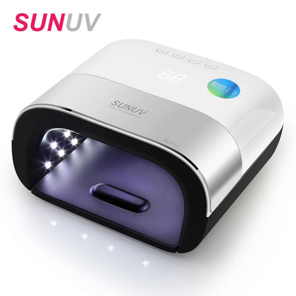

sun3 smart 2.0 nail dryer 48w uv led lamp with timer lcd display lamp for home use nail art tools curing gel polish