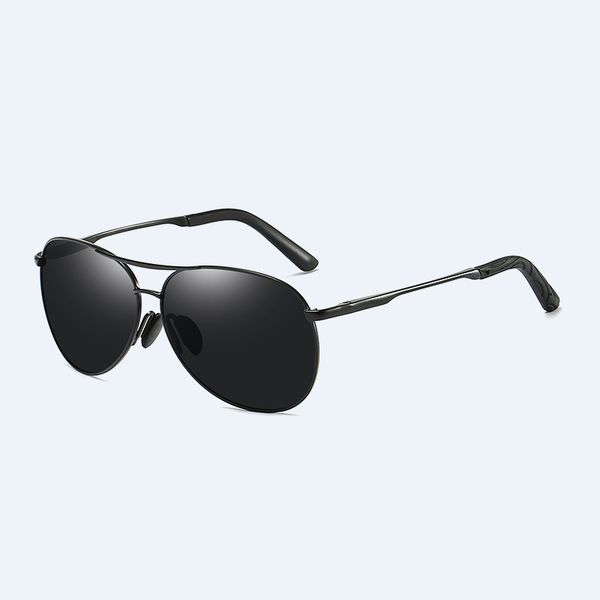 

men's new polarized sunglasses driving discolouration sunglasses and dual-purpose polarizers, White;black