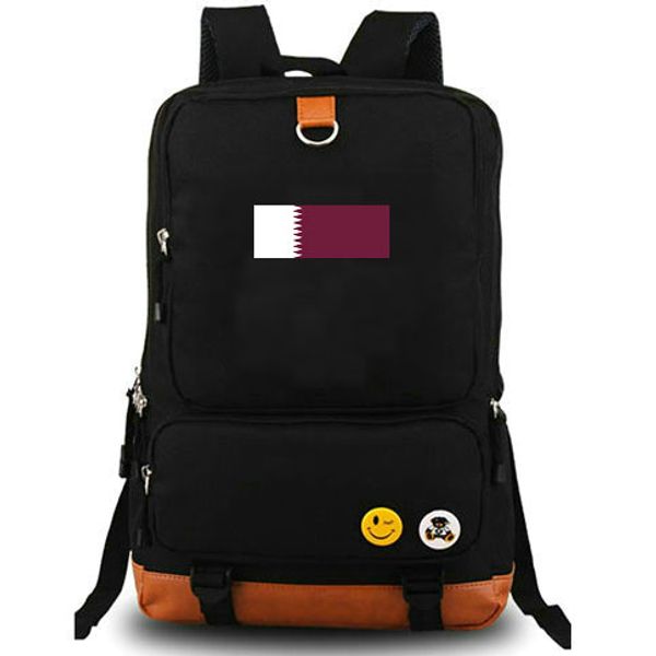 2020 Qatar Flag Backpack Katar Useful School Bag Country Banner