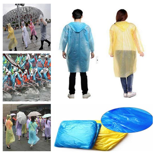

disposable raincoat one-time emergency waterproof hood poncho travel camping must rain coat outdoor rain wear