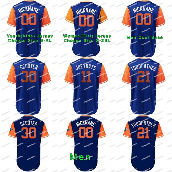 

2018 Little League Classic 21 Todd Frazier "Toddfather" 30 Michael Conforto "Scooter" 11 Jose Bautista "JoeyBats" Nickname Baseball Jerseys