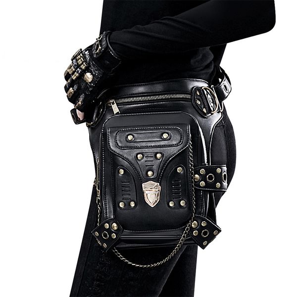 

steampunk vintage bag steam punk retro rock gothic retro bag goth purse shoulder waist bags packs victorian style women men leg