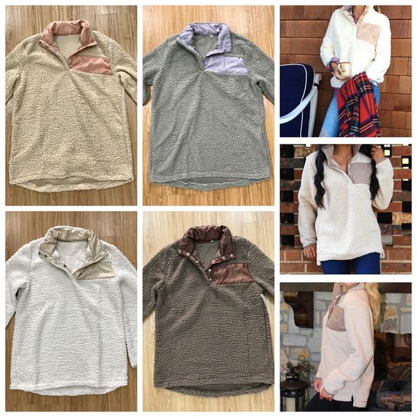 

7 color women herpa pullover oft fleece overpull hoodie weater autumn winter over ize long leeve weat hirt top kka5740