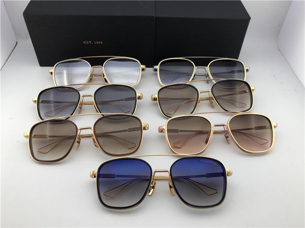 

pilot sunglasses de shaded box black new glasses brown mens sunglasses sol eyewear gafas with gold/dark rlkbm, White;black