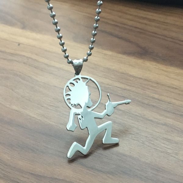 

psychopathics from outerspace man icp insane clown posse 30" ball necklace stainless steel high polished jewelry accept personality cha, Silver