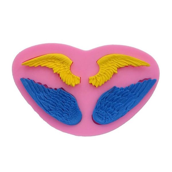 

1x large angels wings silicone fondant candy chocolate mold cake decorating