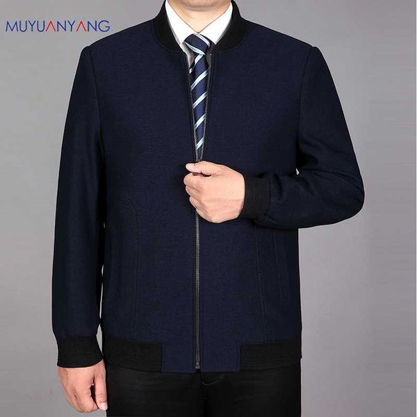

mu yuan yang mens brand clothing 2018 spring autumn men's casual jackets slim fit stand collar mens coats male windbreaker, Black;brown