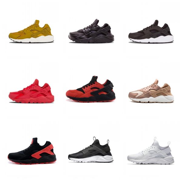 

2018 men women huarache 4.0 1.0 running shoes lightweight breathable casual sneakers size36-45, White;red