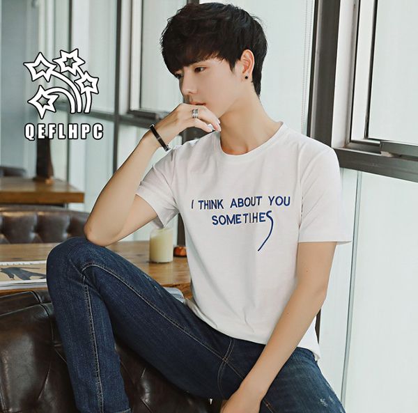 

man's t-shirt. short sleeve. spring summer autumn. casual fashion men's t-shirts. 95% cotton. men's tees. crew neck. men&#039, White;black