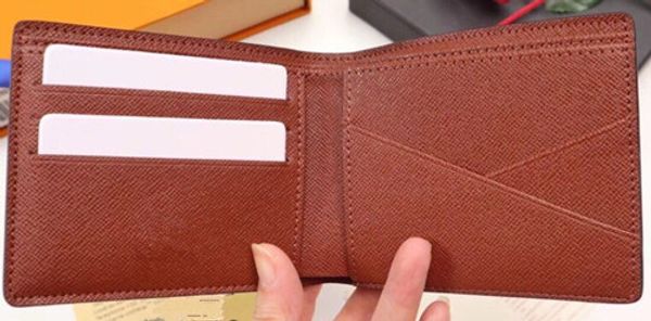 

ale brand new men genuine leather short wallet credit card holder suit purse with box 60895, Red;black