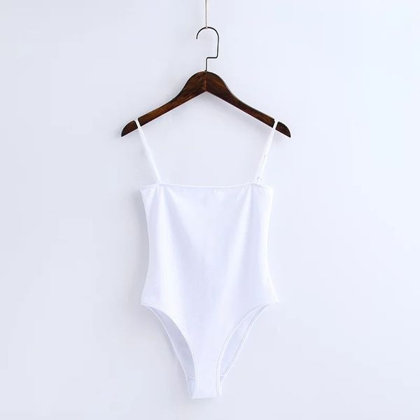 

Cotton Sexy Spaghetti Strap Backless Fit Romper Body Siamese Bodysuit Slim Skinny Tight Jumpsuit Undershirt Playsuits 5 Color S -L