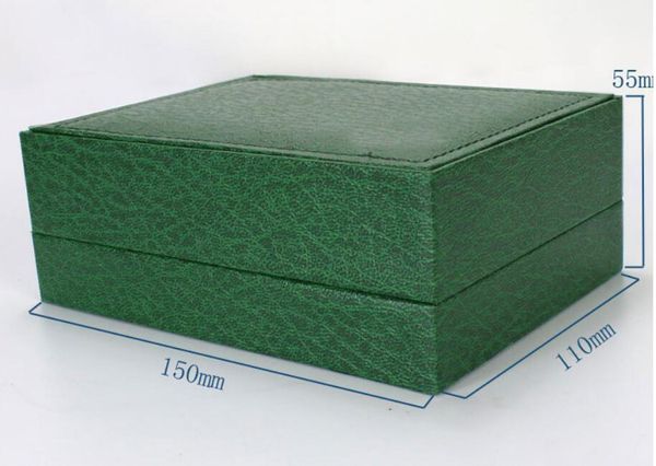 

Factory Supplier Luxury Green With Original Box Wooden Watch Box Papers Card Wallet Boxes&Cases Wristwatch Box