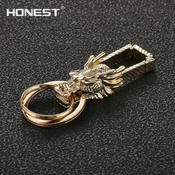 

бренды честный очарование сплава дракон мужчины брелок сумка кулон тотем бутик автомобилей брелок кольцо держатель ювелирных изделий, Silver