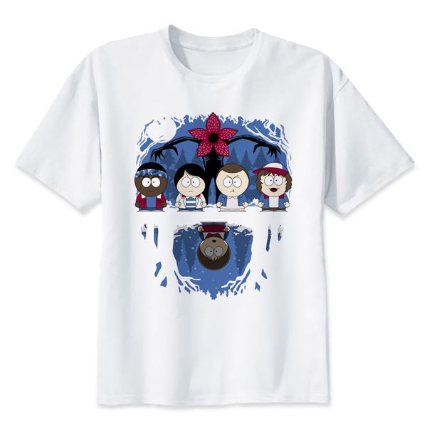 

stranger things summer geek t-shirt men short sleeve tshirts white funny t shirts for men hipster tees, White;black