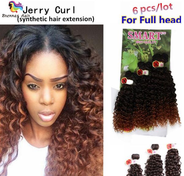 Synthetic Hair Weft Deep Wave Jerry Curl Synthetic Hair Color 27