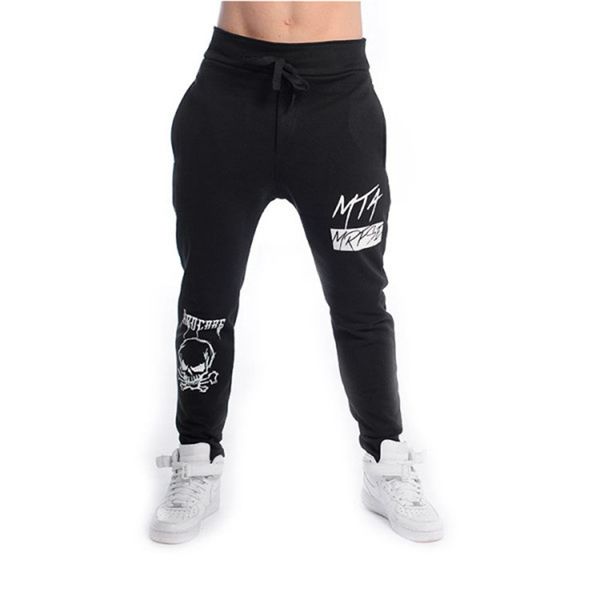 

2018 autumn winter men sports running pants joggers loose straight/skinny active pants gym workout jogging trousers plus size, Black;blue