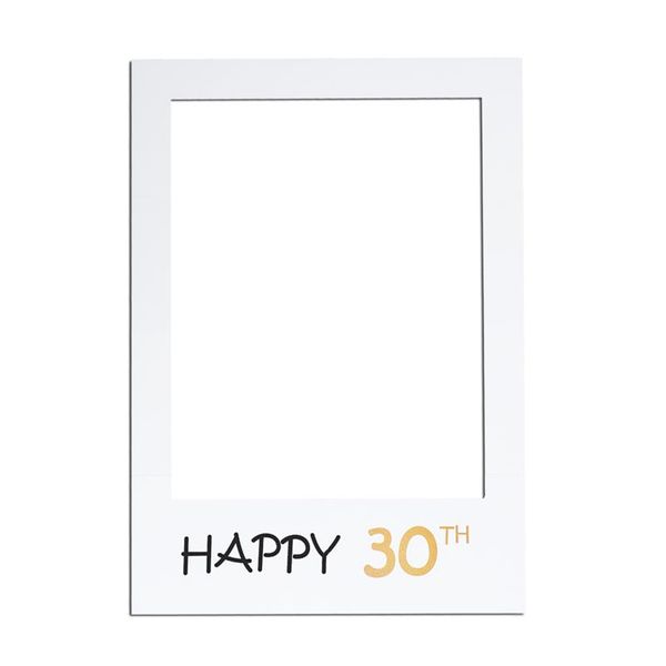

happy 30th diy paper picture frame cutouts p booth props for birthday party
